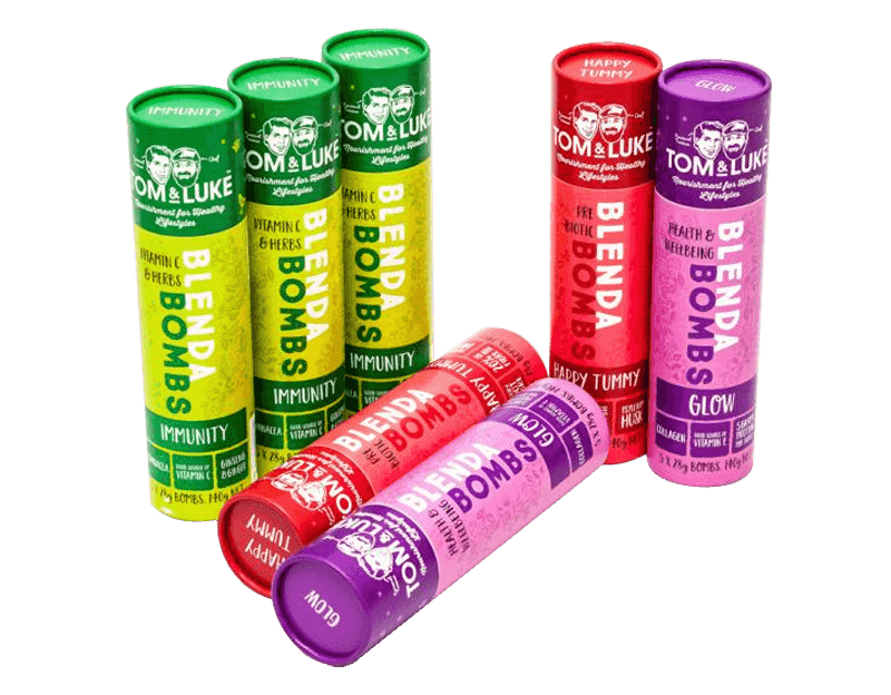 Custom Print Paper Tube Food Grade Smoothie Balls