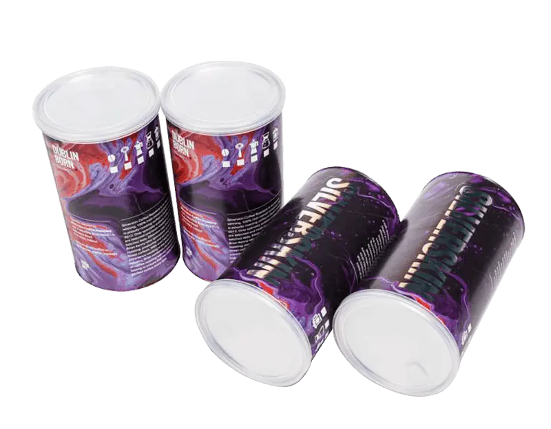 250g Airtight Coffee Bean Packaging Tube with Valve